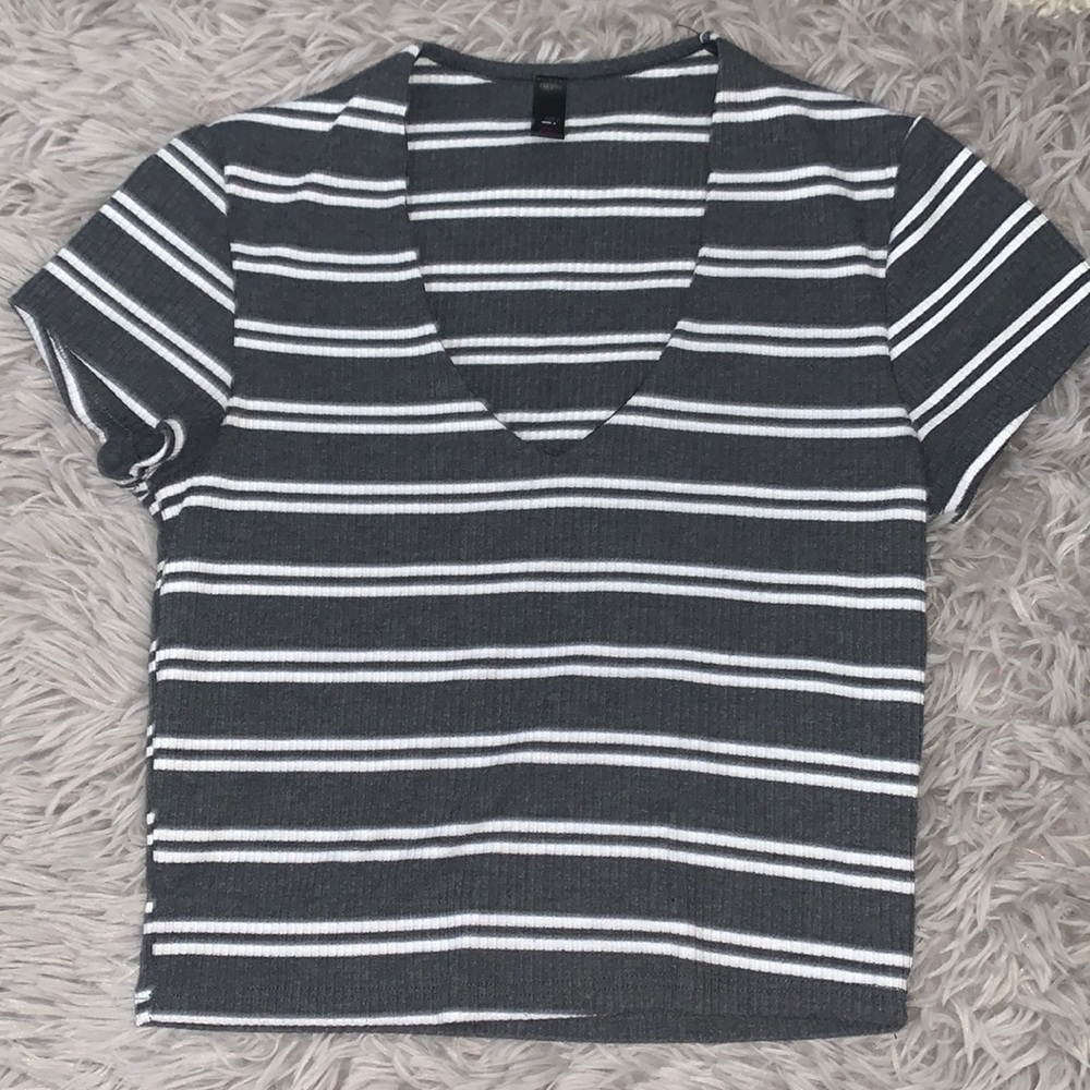 Striped crop top